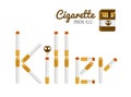 Smoking killer typography.