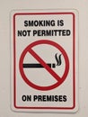 Smoking is not permitted on premises