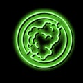 smoking prohibition sign neon glow icon illustration