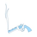 Smoking Revolver Icon