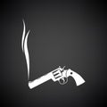 Smoking Revolver Icon