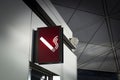 Smoking sign at the airport Royalty Free Stock Photo