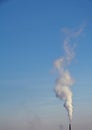 Smoking stack of coal power plant Royalty Free Stock Photo