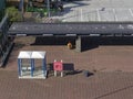 A Smoking Station and Shelter along with a Life Saving Appliance Station