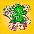 Smoking weed fun monster funky cannabis