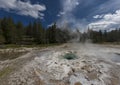 Smoking Yellowstone Geyser