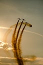 Smoky acrobatic planes Royalty Free Stock Photo