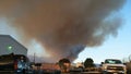 16x9 wide screen wildfire smoke in Ventura county. Smoky bad ai