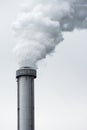 A smoky chimney stack Royalty Free Stock Photo