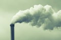 A smoky chimney stack Royalty Free Stock Photo