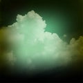 Smoky clouds  green color mixture effects texture background wallpaper. Royalty Free Stock Photo