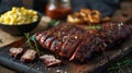 Smoky Delights: A Kansas City Barbecue Tradition Royalty Free Stock Photo