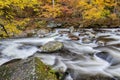 Smoky Mountain Stream in Autumn Royalty Free Stock Photo