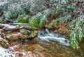 Smoky Mountain Stream in Winter Royalty Free Stock Photo