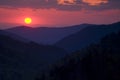 Smoky Mountain Sunset Royalty Free Stock Photo