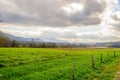 Smoky mountains at Cades Cove Royalty Free Stock Photo