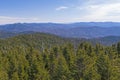 Smoky Mountains Panorama on a Sunny Day Royalty Free Stock Photo