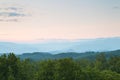 Smoky mountains sunset Royalty Free Stock Photo