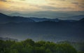 Smoky Mountains Sunset Royalty Free Stock Photo
