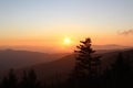 Smoky Mountains sunset capture Royalty Free Stock Photo