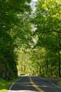 Smoky Mountains - View down Highway US 441 Royalty Free Stock Photo