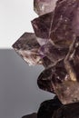 Smoky pink quartz detail in macro