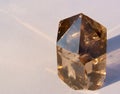 Smoky Quartz Crystal in Sun Royalty Free Stock Photo