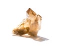 Smoky quartz gemstone on a white background Royalty Free Stock Photo