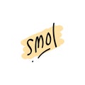 Smol Gen Z Sticker in EPS Vector Royalty Free Stock Photo