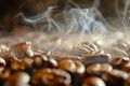 Smoldering Aromas of Coffee Roasting.