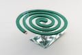 Mosquito Coil repellent spiral. Smoldering mosquito repellent stick burning spiral