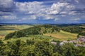 Patchwork landscape in Poland Royalty Free Stock Photo