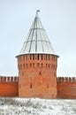 Smolensk Kremlin. Fortress wall in Smolensk, Russia