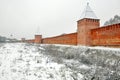 Smolensk Kremlin. Fortress wall in Smolensk, Russia