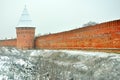 Smolensk Kremlin. Fortress wall in Smolensk, Russia