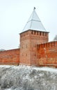 Smolensk Kremlin. Fortress wall in Smolensk, Russia