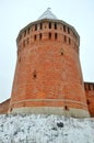 Smolensk Kremlin. Fortress wall in Smolensk, Russia Royalty Free Stock Photo