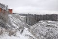 Smolensk Kremlin. Fortress wall in Smolensk, Russia