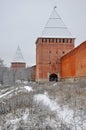 Smolensk Kremlin. Fortress wall in Smolensk, Russia Royalty Free Stock Photo