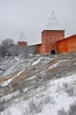 Smolensk Kremlin. Fortress wall in Smolensk, Russia Royalty Free Stock Photo