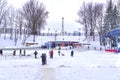 Smolensk. Lopatinsky garden. City ice rink