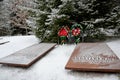 Smolensk region, Russia, January 5, 2016: International memorial to the victims of political repression.