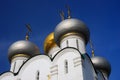 Smolensky cathedral in Novodevichy convent in Moscow Royalty Free Stock Photo