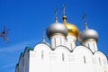 Smolensky cathedral. Novodevichy convent in Moscow Royalty Free Stock Photo