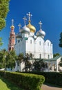 Smolensky cathedral in Novodevichy convent in Moscow Royalty Free Stock Photo