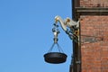 Smolna lantern on the building of the town hall of Gdansk. Gdansk, Poland Royalty Free Stock Photo