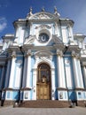 Smolniy cathedral in Saint-Petersburg, Russia Royalty Free Stock Photo