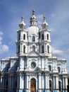 Smolniy cathedral in Saint-Petersburg, Russia Royalty Free Stock Photo