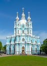 Smolny Cathedral, Saint Petersburg, Russia Royalty Free Stock Photo