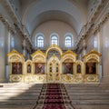 The Smolny Convent or Smolny Cathedral altar in Saint Petersburg, Russia